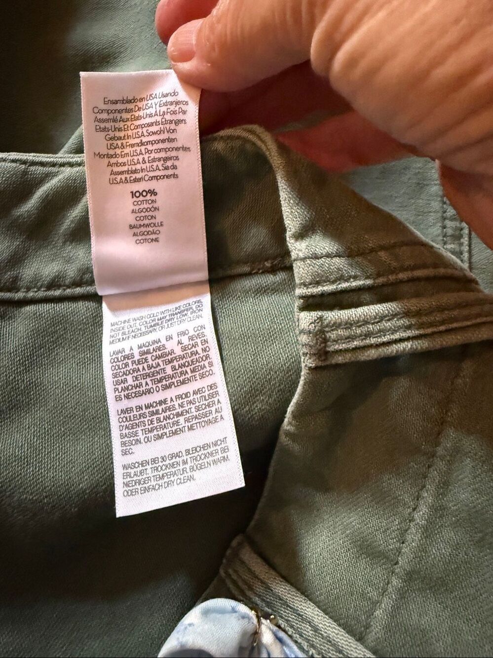 Mother Patch Pocket Private Ankle Fray in Roger That Size 30 - Picture 14 of 14